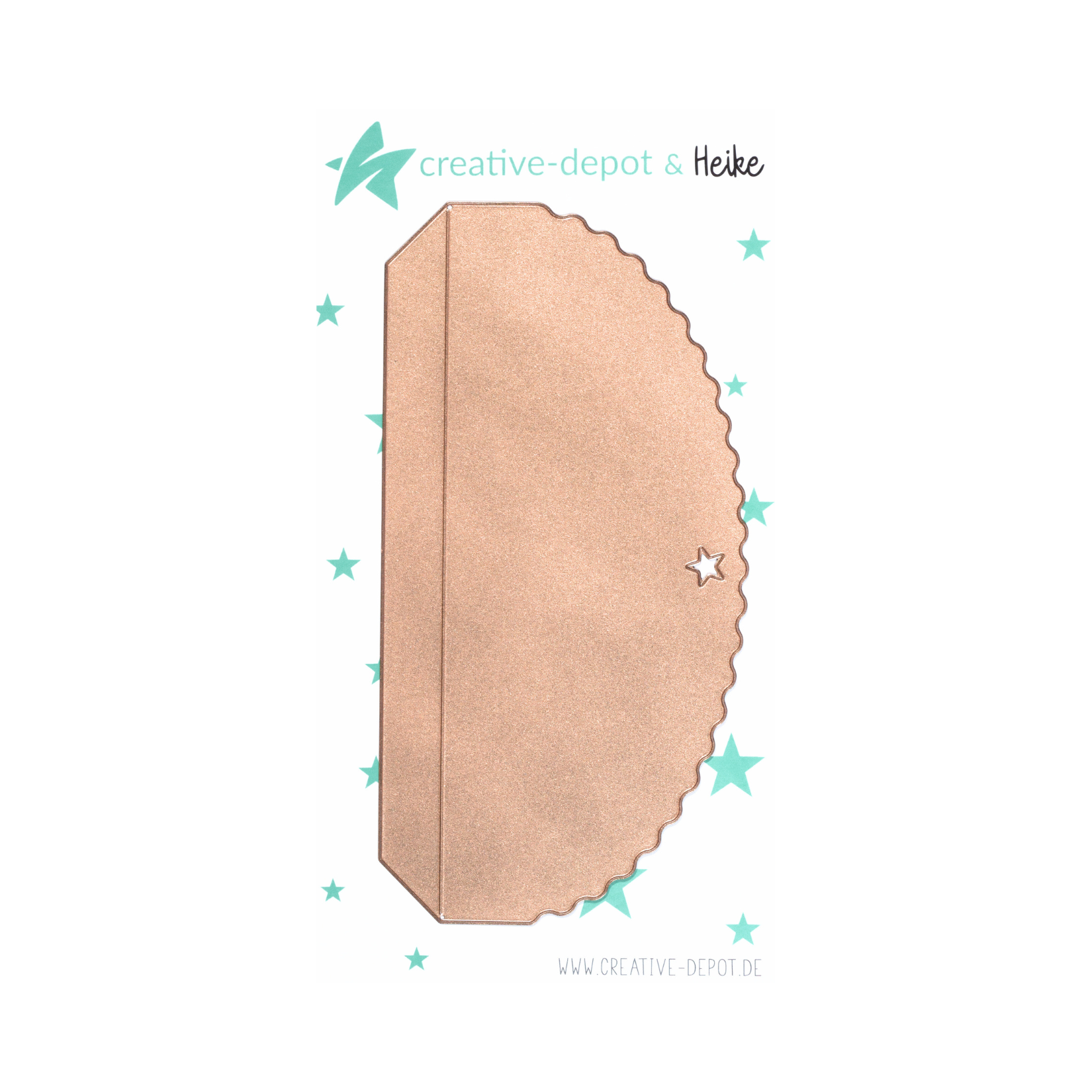 Die - Briefumschlag - B6 - Lasche mit Stern