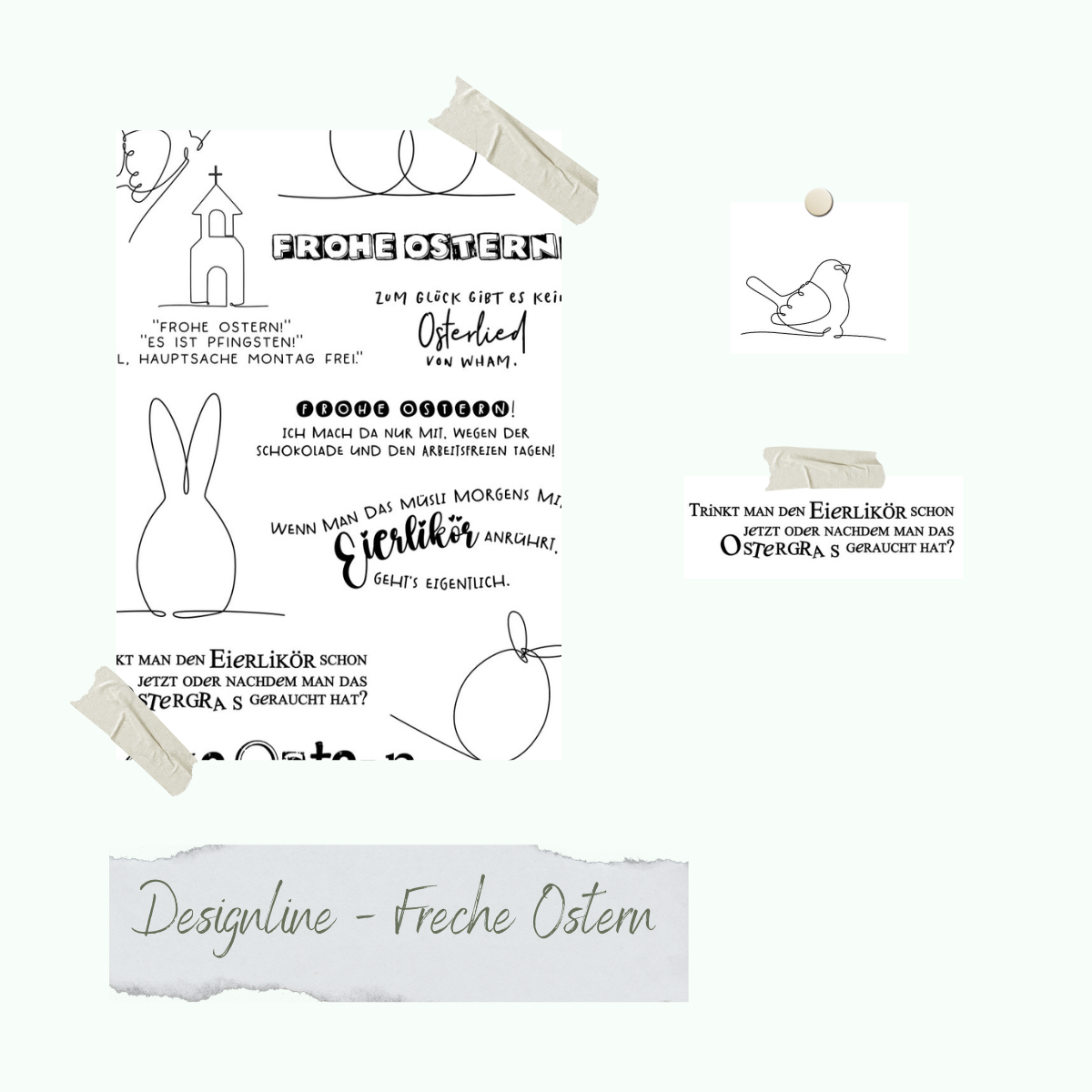 Stempelset - Designline - Freche Ostern