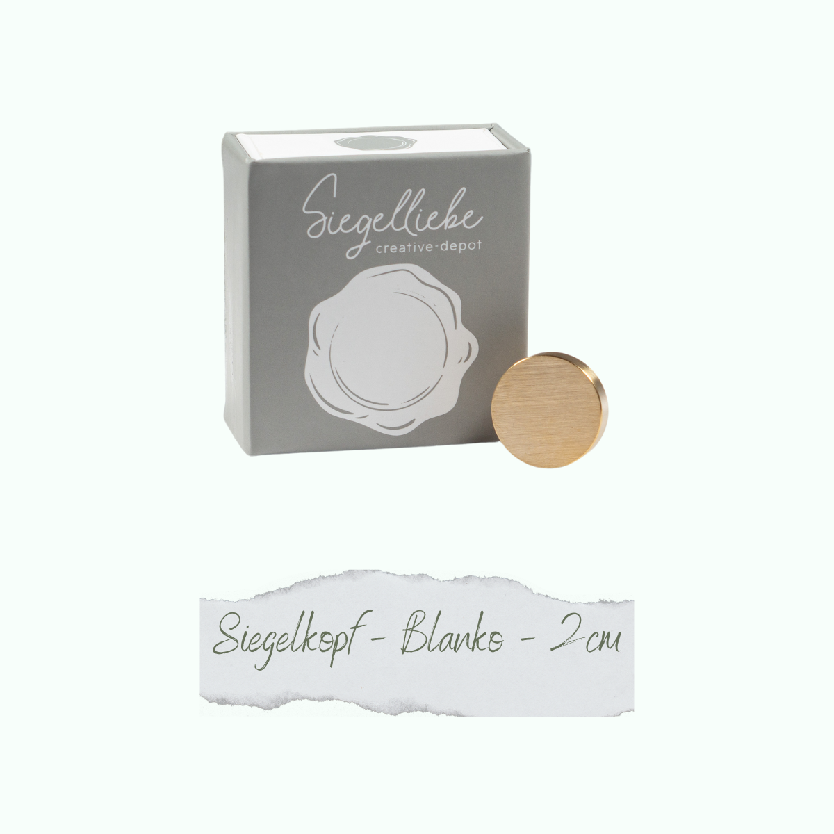 Siegelkopf - Blanko 2 cm - Siegelliebe Siegelkopf - Blanko 2 cm - Siegelliebe