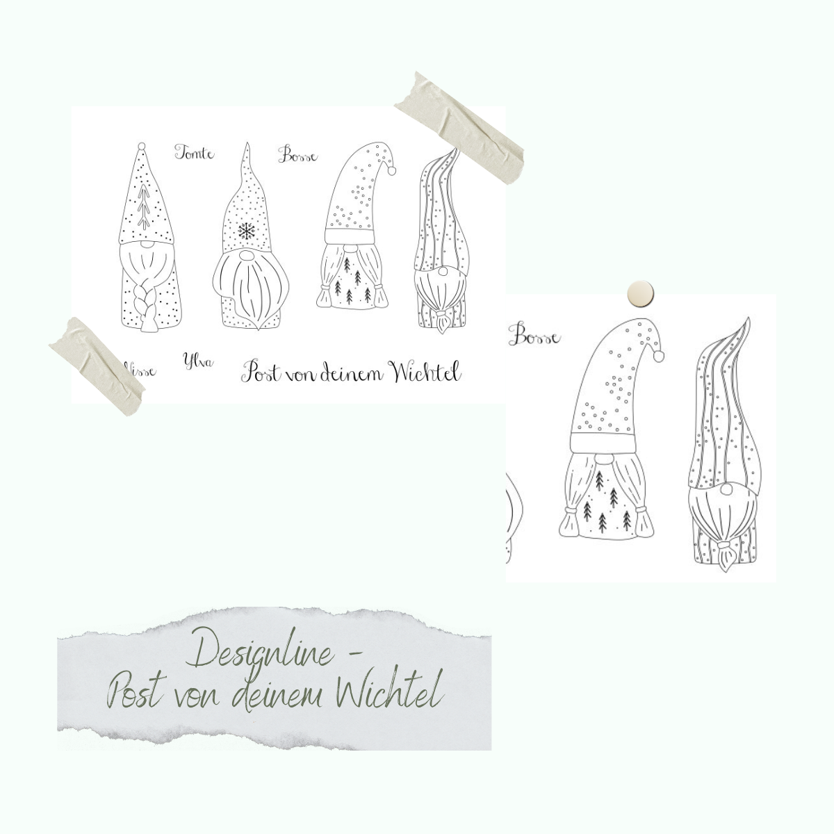 CD-Stt-1236hdaYUE1vBlVZ3 Goodie - Stempelset - Designline - Post vom deinem Wichtel