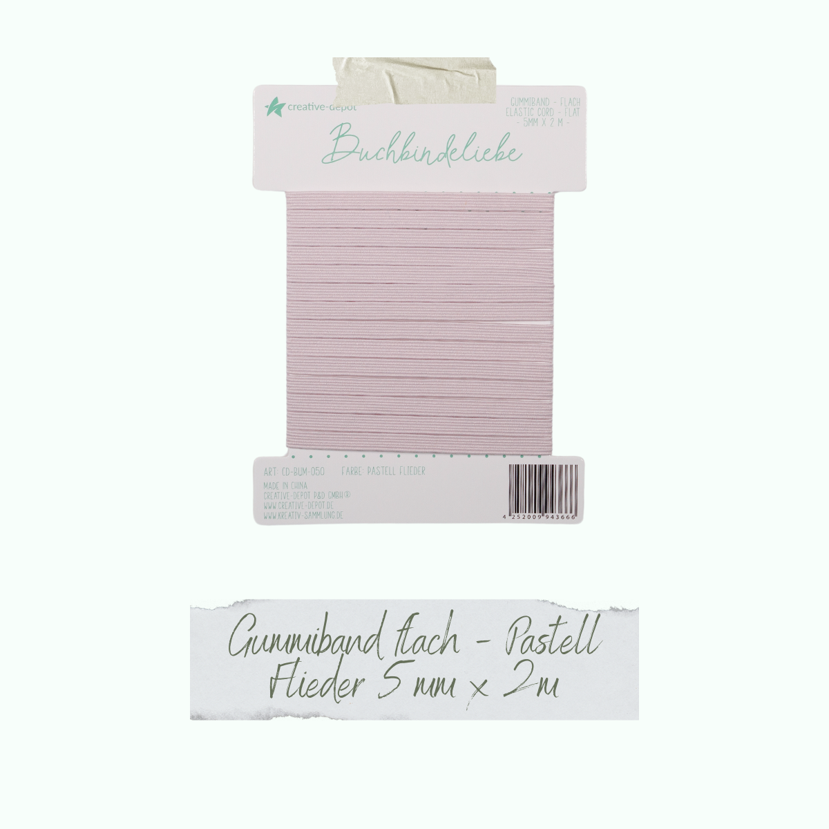 CD-BUM-050_Gummiband-flach-Pastell-Flieder