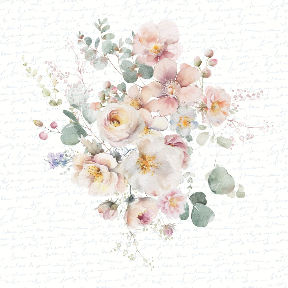 Designpapier - Vintage Bouquet