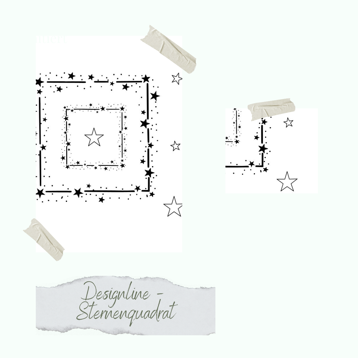 Stempelset - Designline - Sternenquadrat