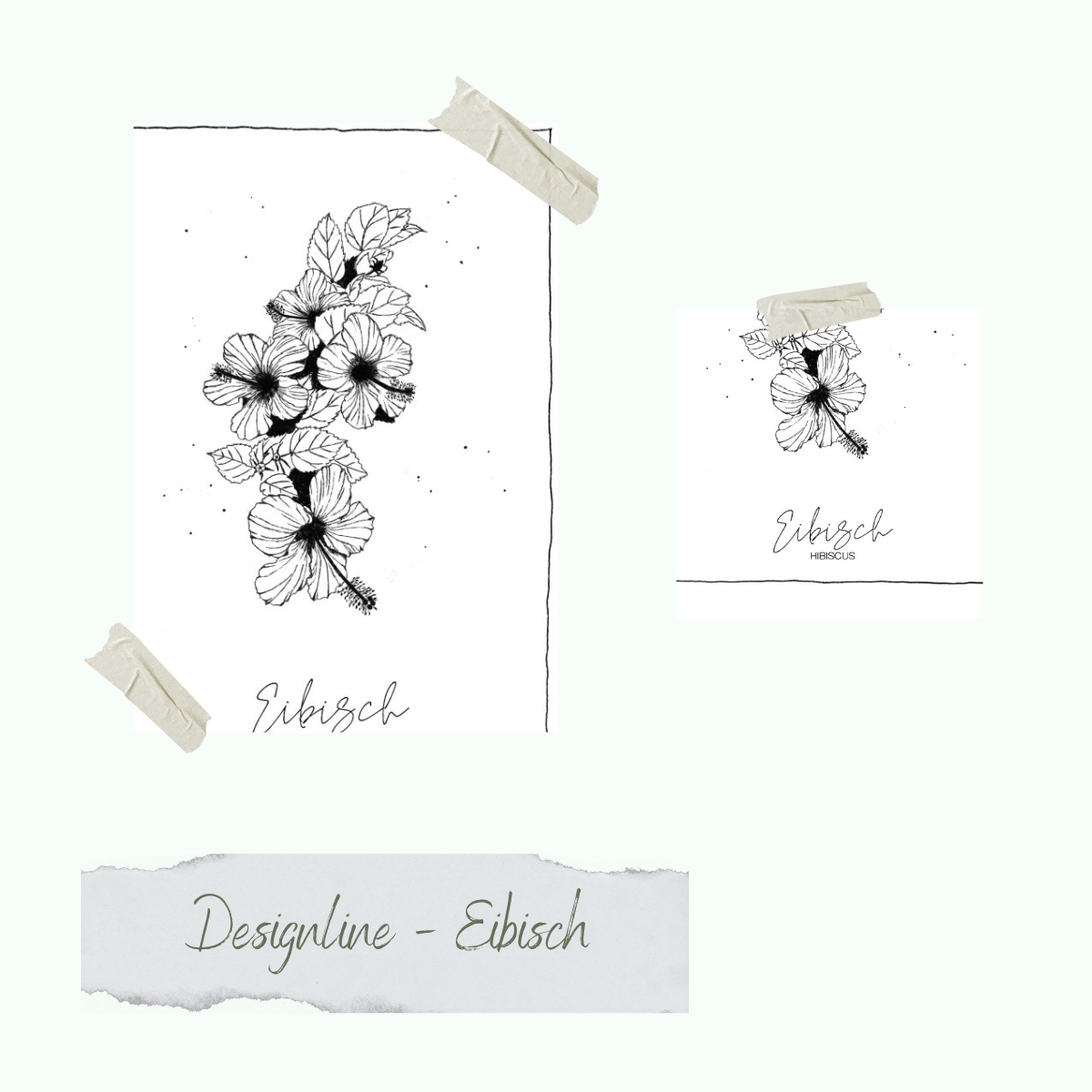 CD-Stt-1466 Stempelset - Designline- Eibisch