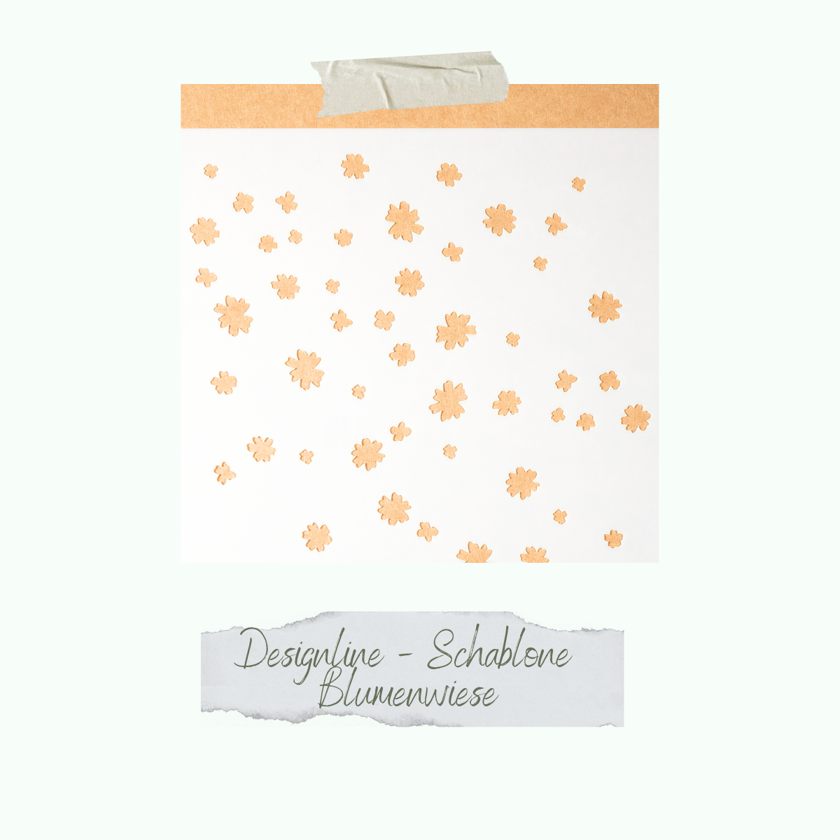 CD-SC-064_Designline-Blumenwiese Schablone - Designline - Blumenwiese