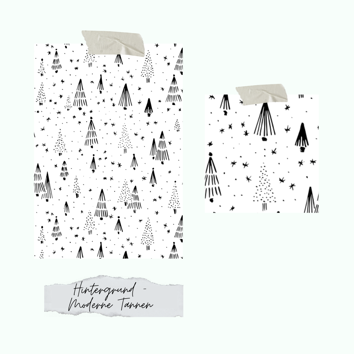 Stamp set - Background - Modern firs - Only while stocks last