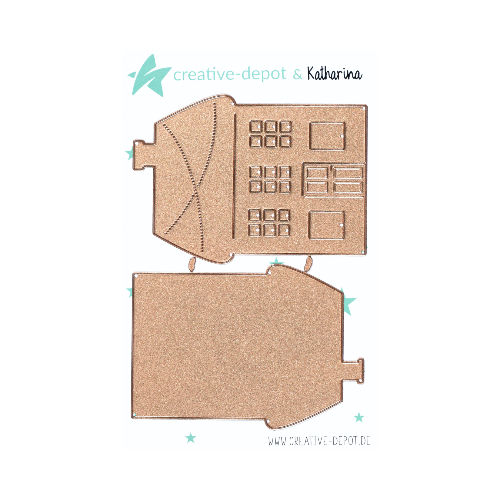 Die - Haus mit Hintergrund - Lichterkette