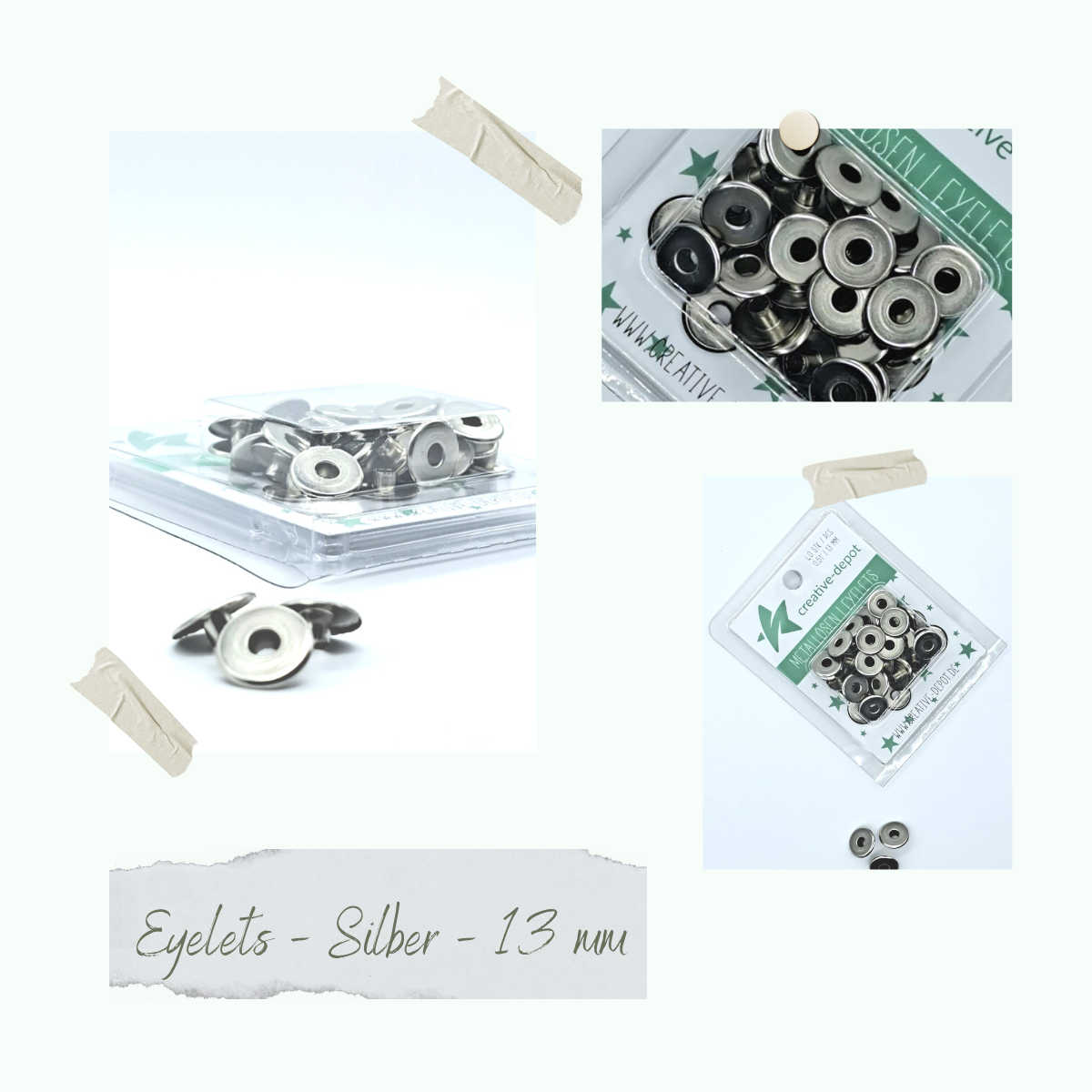 Eyelets-Silber-13mm