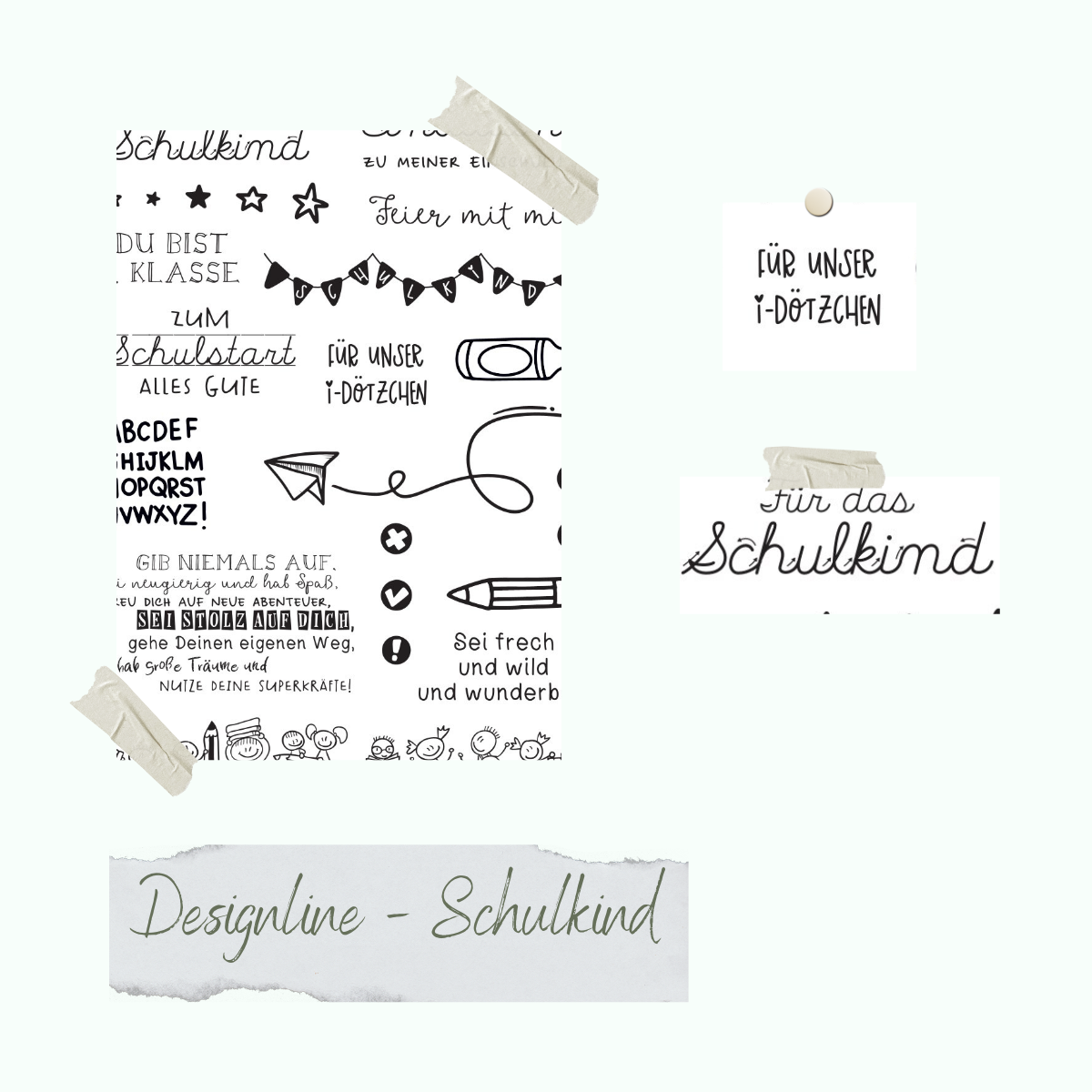 Stempelset - Designline - Schulkind