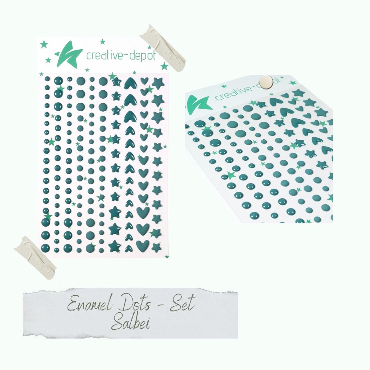 CD-ED-046_Salbei Enamel Dots - Salbei