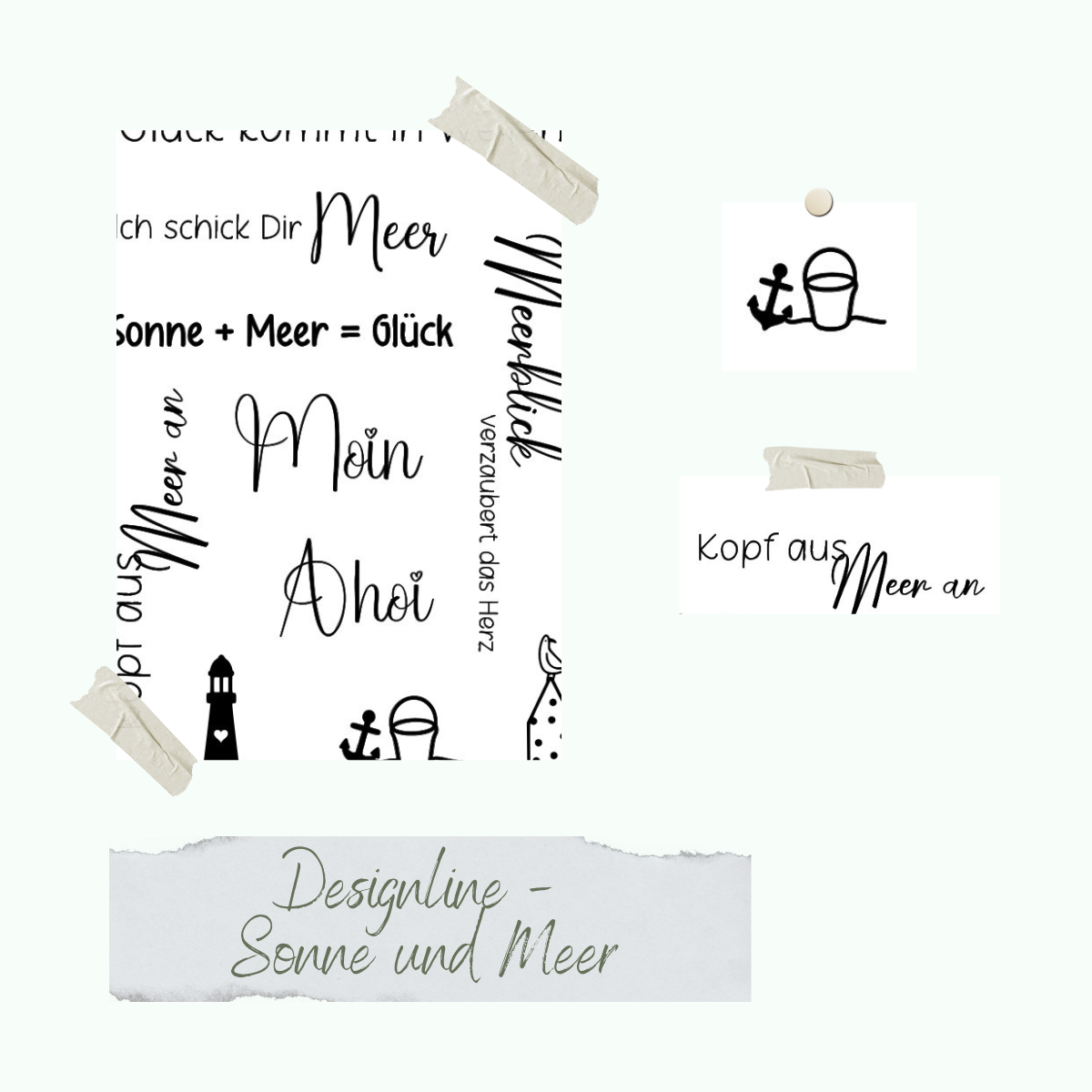 Stempelset - Designline - Sonne und Meer