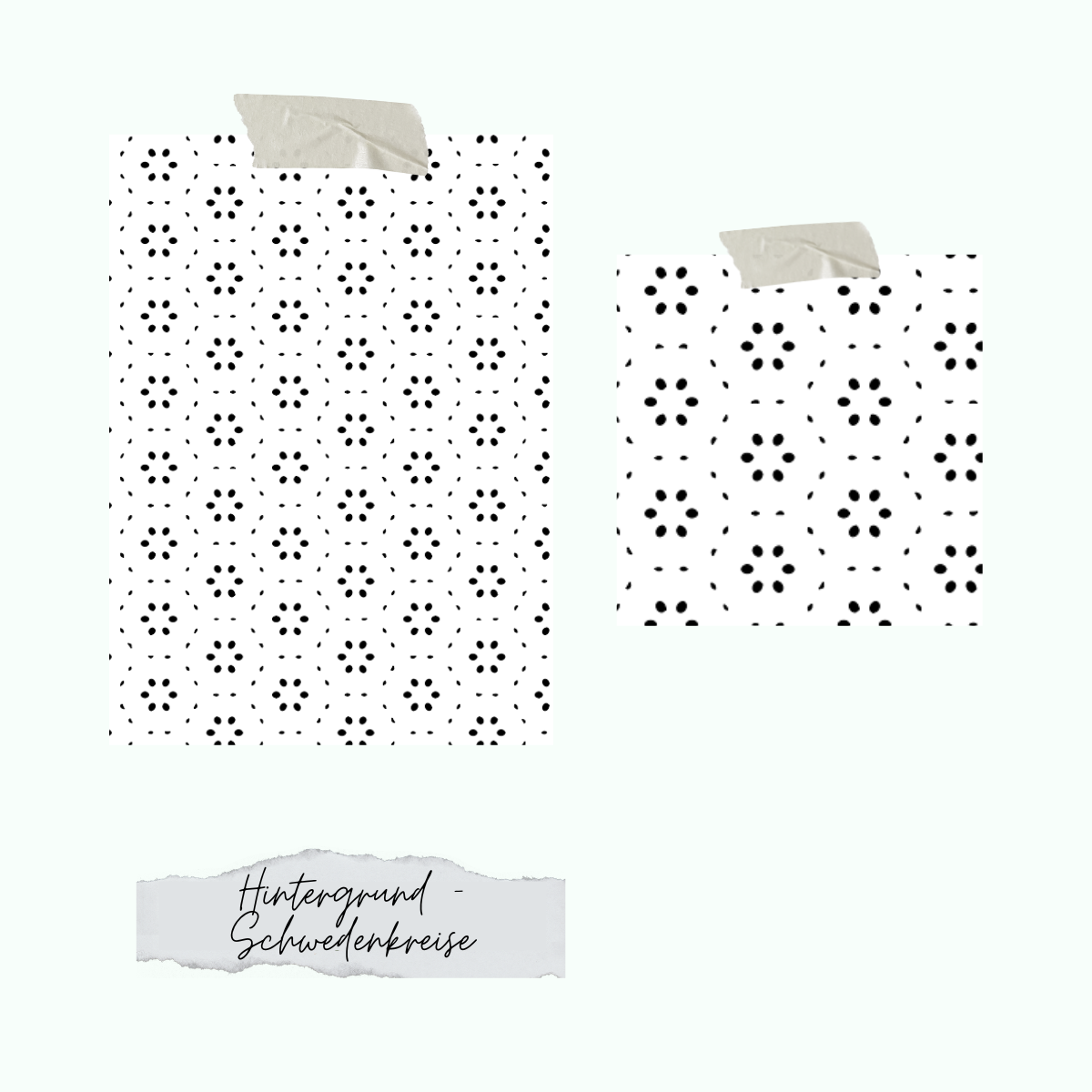 Hintergrund-Schwedenkreise Set de tampons - Fond - Cercles suédois - Jusqu'à épuisement des stocks seulement