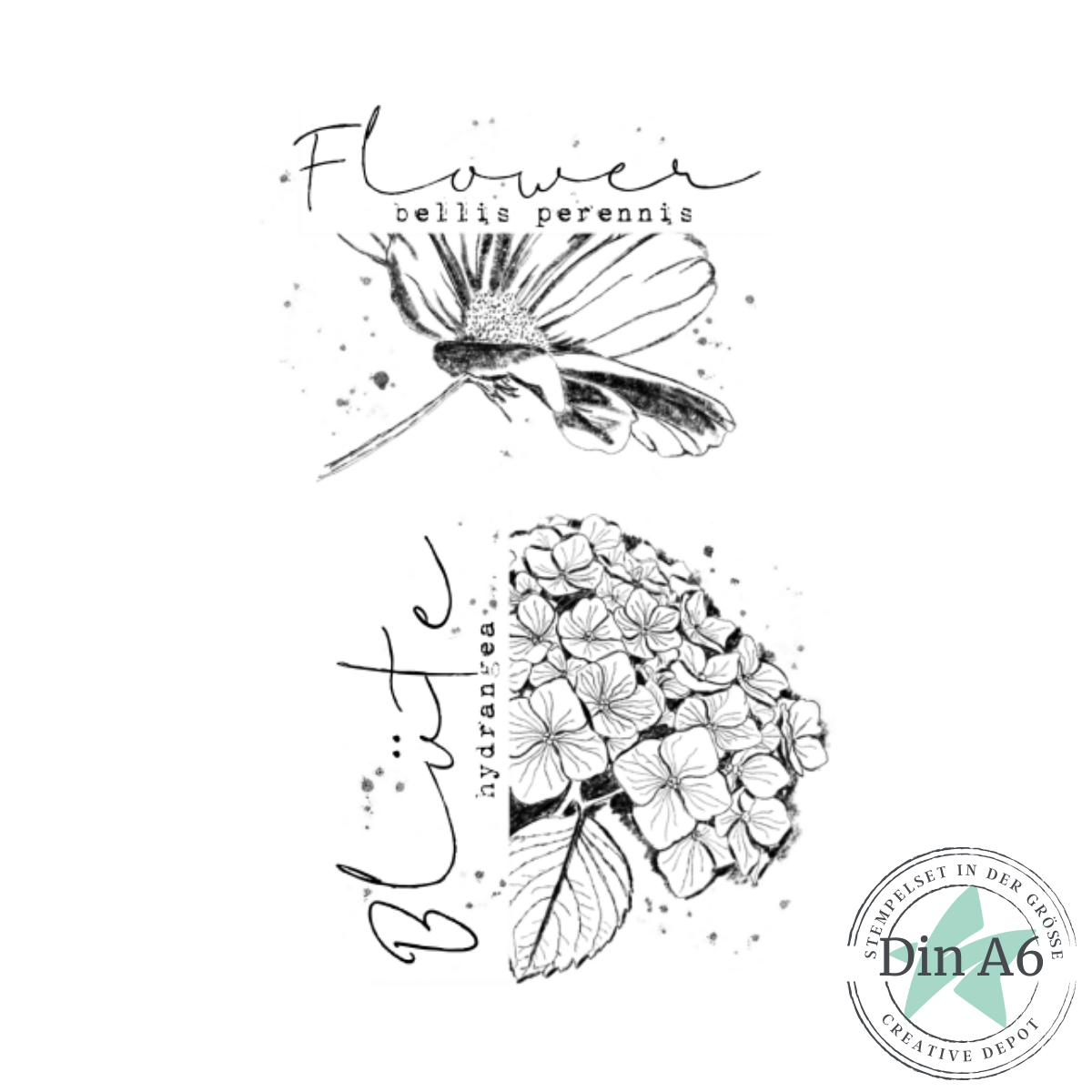 Stempelset - Moderne Blüten 
