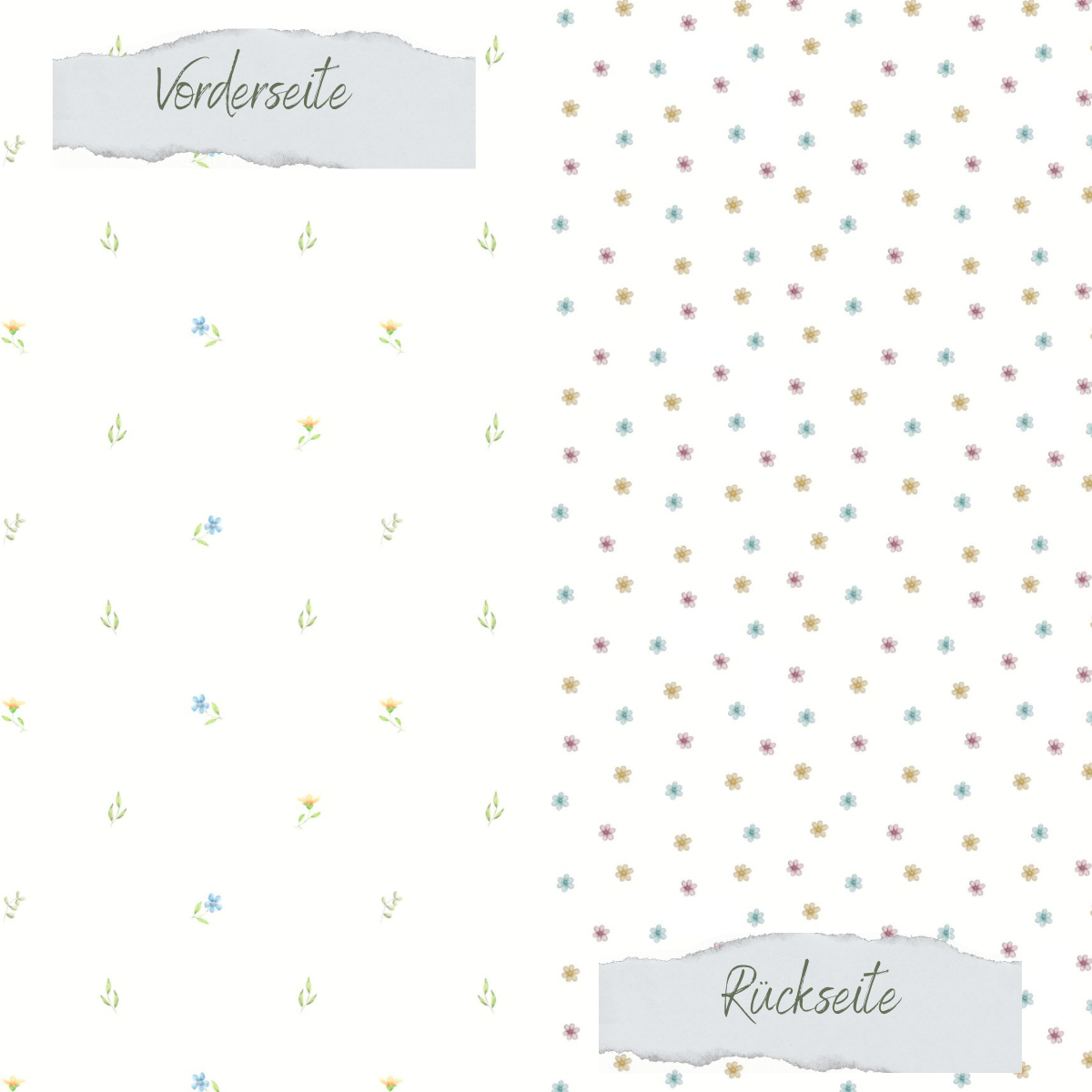 Designer paper – Sommerblümchen – Printed on both sides
