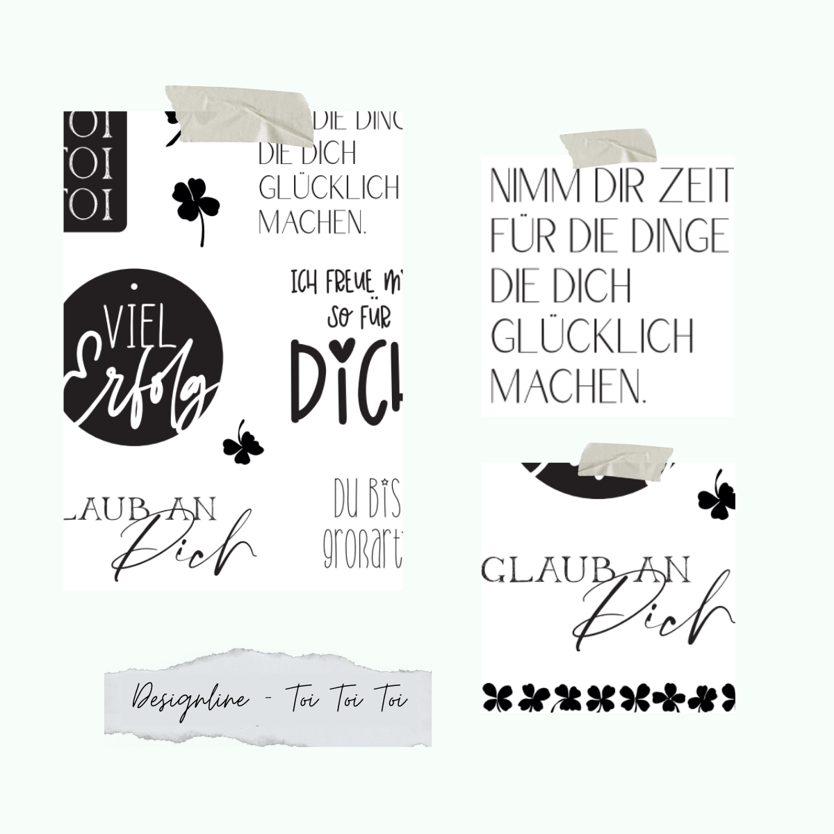 Stamp set - Designline - Toi Toi Toi