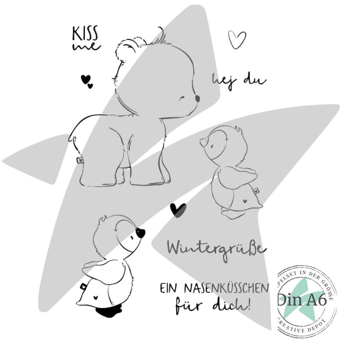 Stempelset - Nasenküsschen 