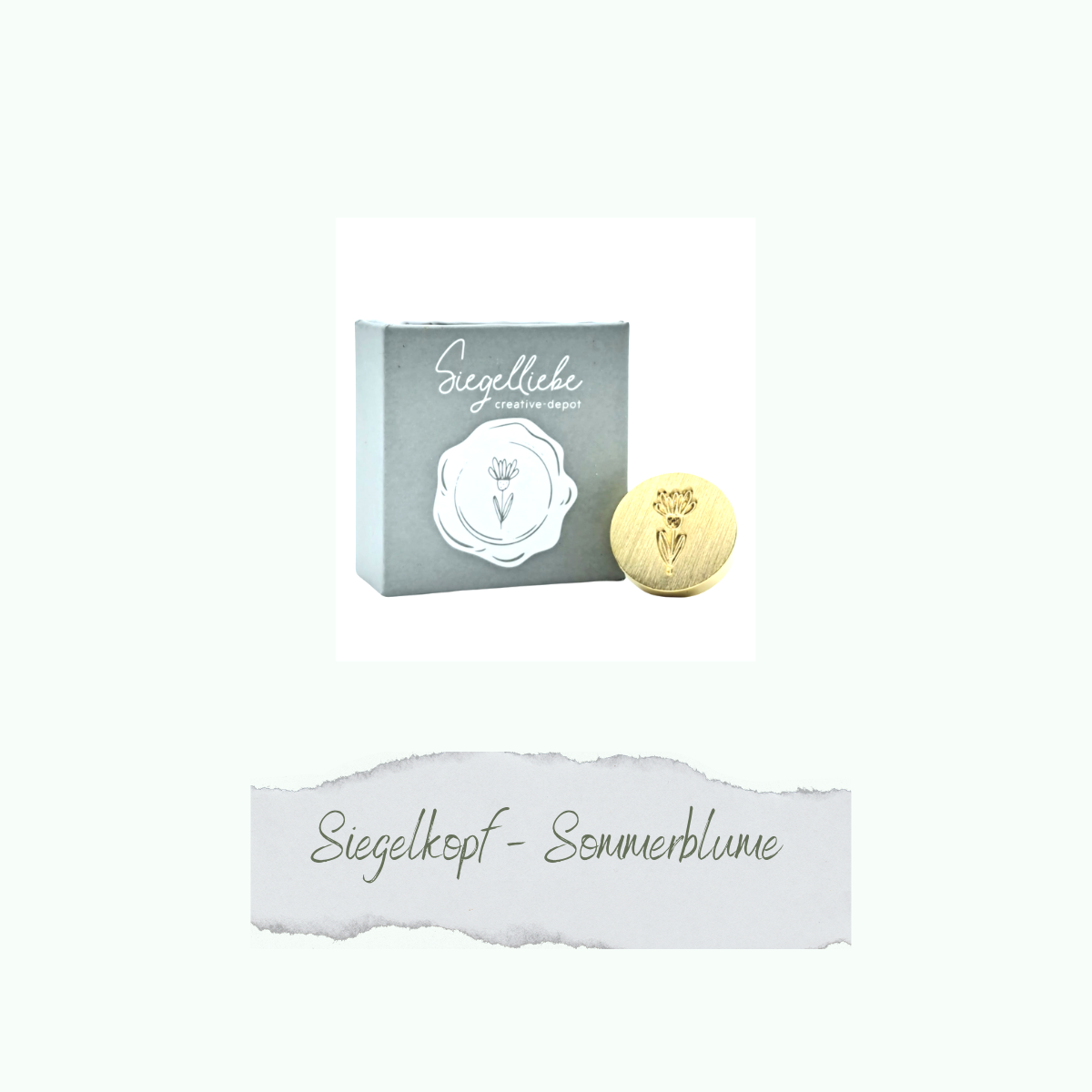 CD-Si-027-Siegel-Sommerblume Siegelkopf - Sommerblume - Siegelliebe