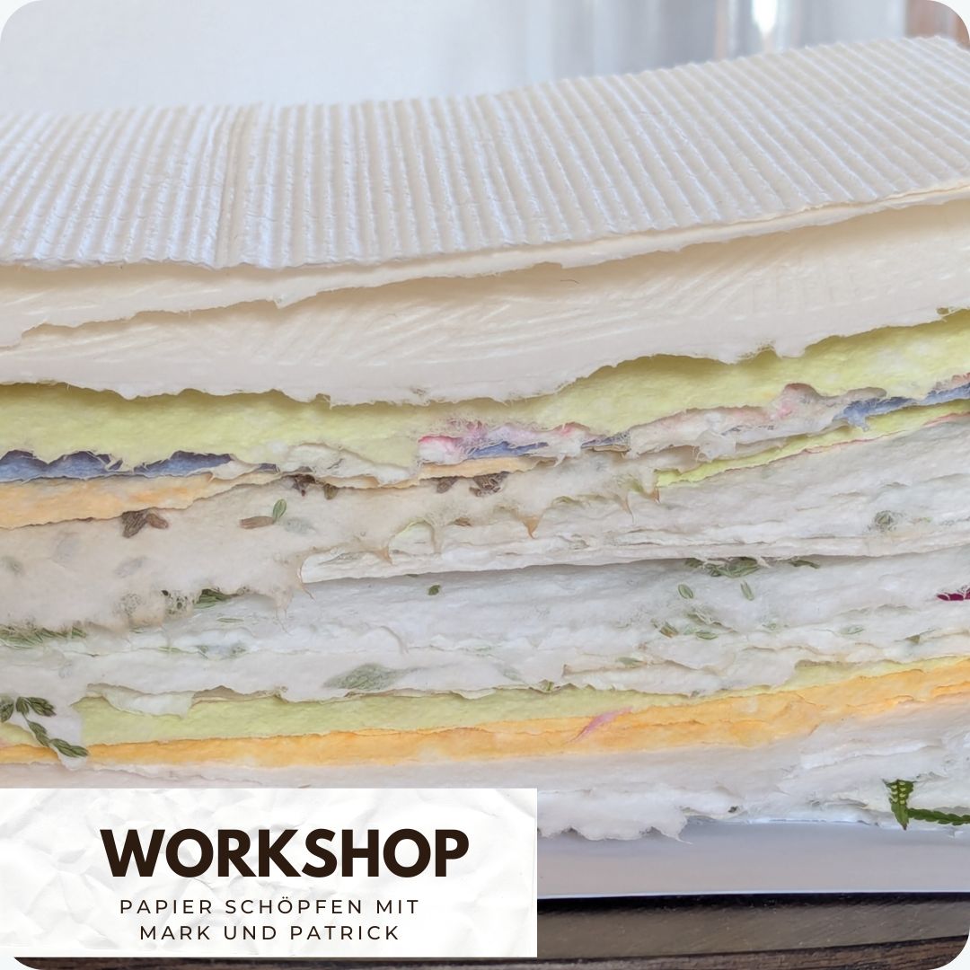 Workshop Papier schöpfen - Deine eigene Papierkunst - Anfänger - 15.08.2026