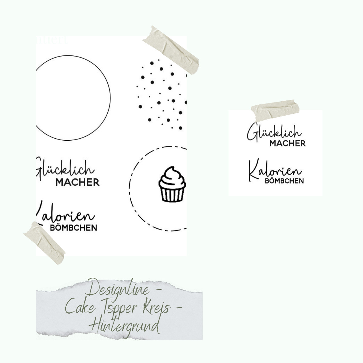 Stempelset Designline - Cake Topper Kreis - Hintergrund Stempelset Designline - Cake Topper Kreis - Hintergrund