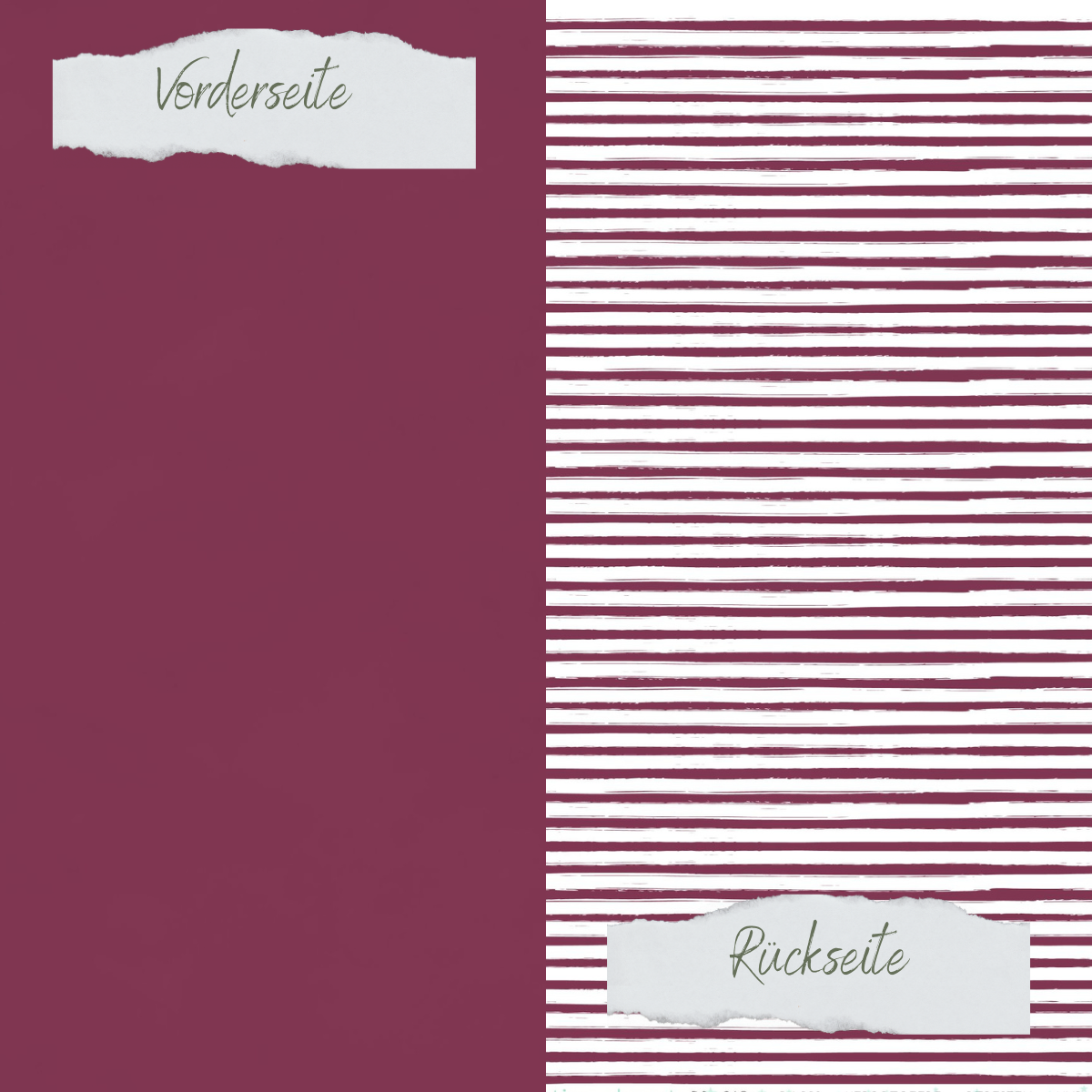 Papel de diseño - Basic - Herbstbeere - Streifen + Uni  - Impreso por las dos caras Papel de diseño - Basic - Herbstbeere - Streifen + Uni  - Impreso por las dos caras