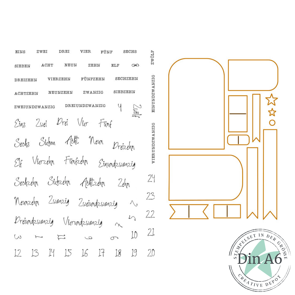 Bundle - Taglayering - Adventskalenderzahlen & Taglayering