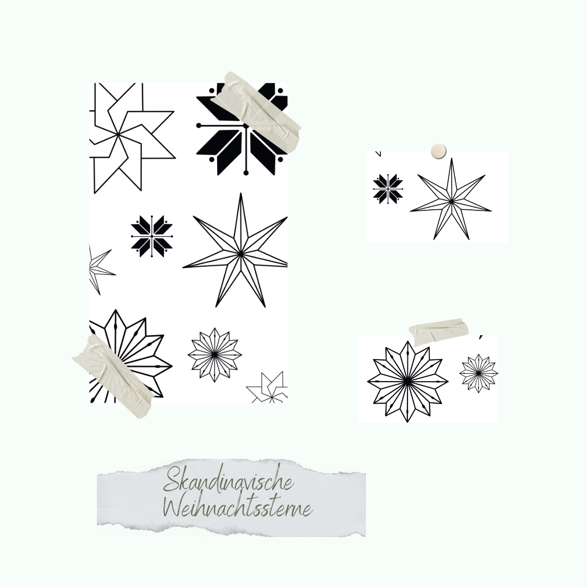 CD-St-882-Skandinavische-Weihnachtssterne Stempelset - Skandinavische Weihnachtssterne