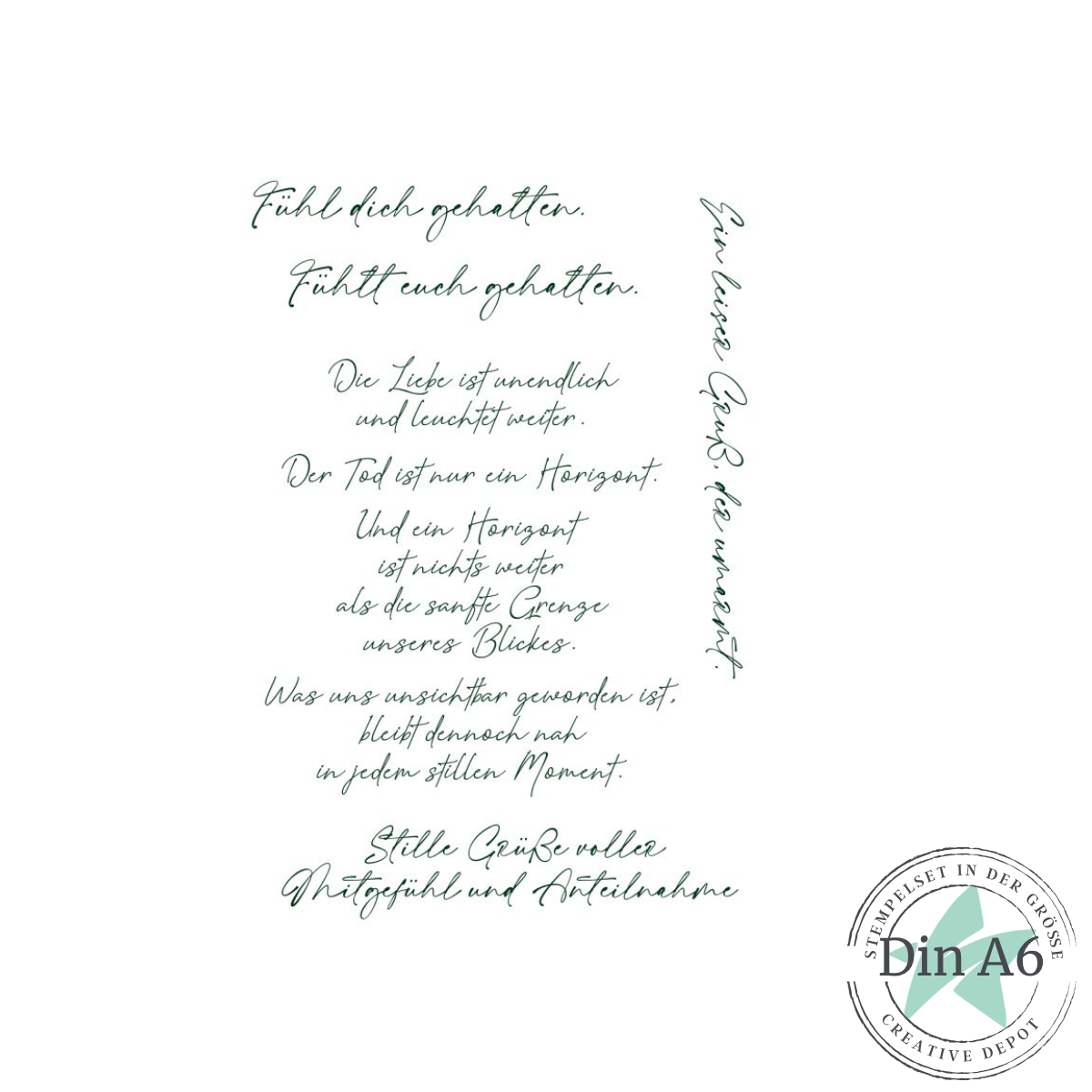 Stempelset - Die Liebe ist unendlich