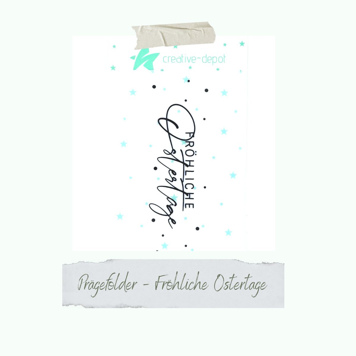 Embossing folder- Fröhliche Ostertage - 11 x 15,5 cm