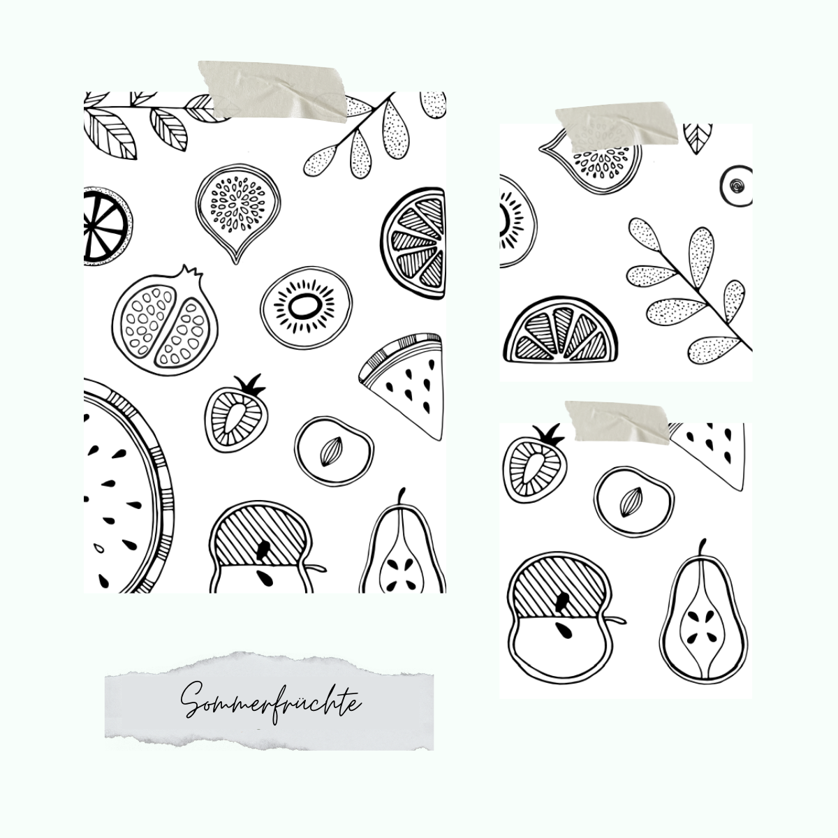 Stempelset - Sommerfrüchte
