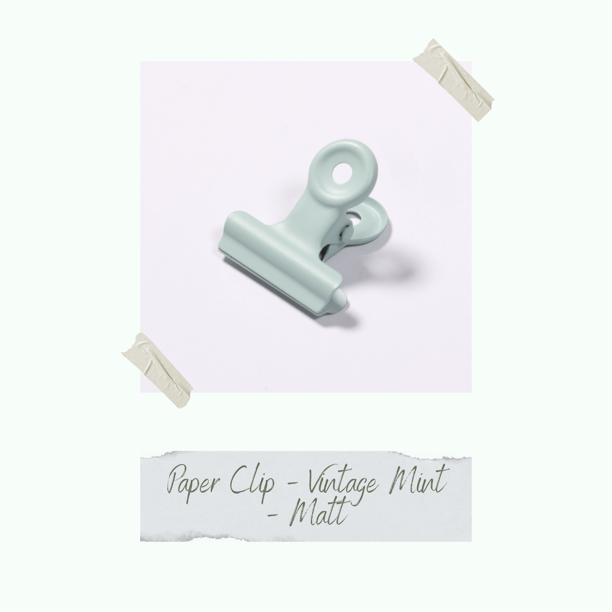 CD-ZB-063_Paper-Clip-Vintage-Mint-Matt-einzeln Paper Clip - Vintage MInt - Matt