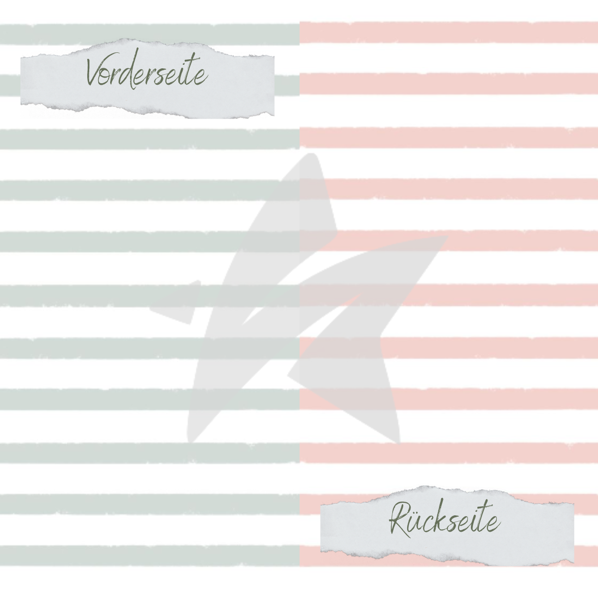 Streifenfreude Designpapier - Streifenfreude - Doppelseitig bedruckt