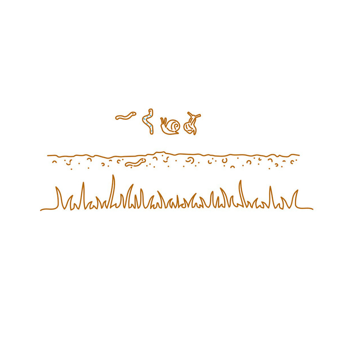 Die - Randstanze - Gras und Erdboden