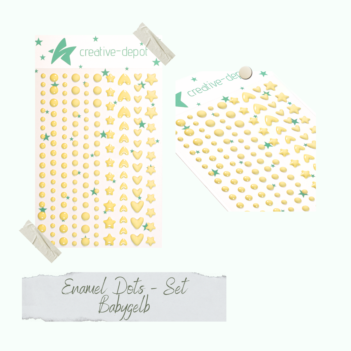 CD-ED-132_Enamel-Dots-Babygelb Enamel Dots - Babygelb