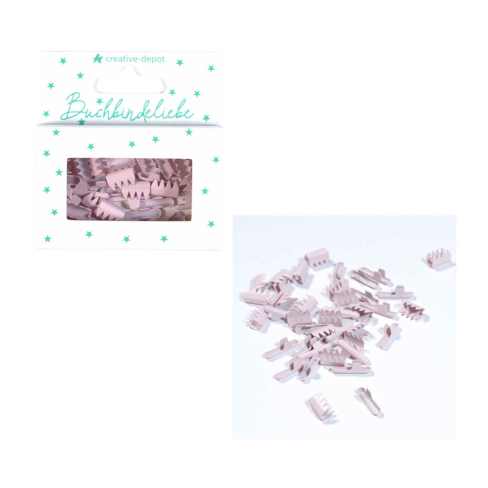 Splinte - Pastell Flieder - Matt - Buchbindeliebe - 40 Stück