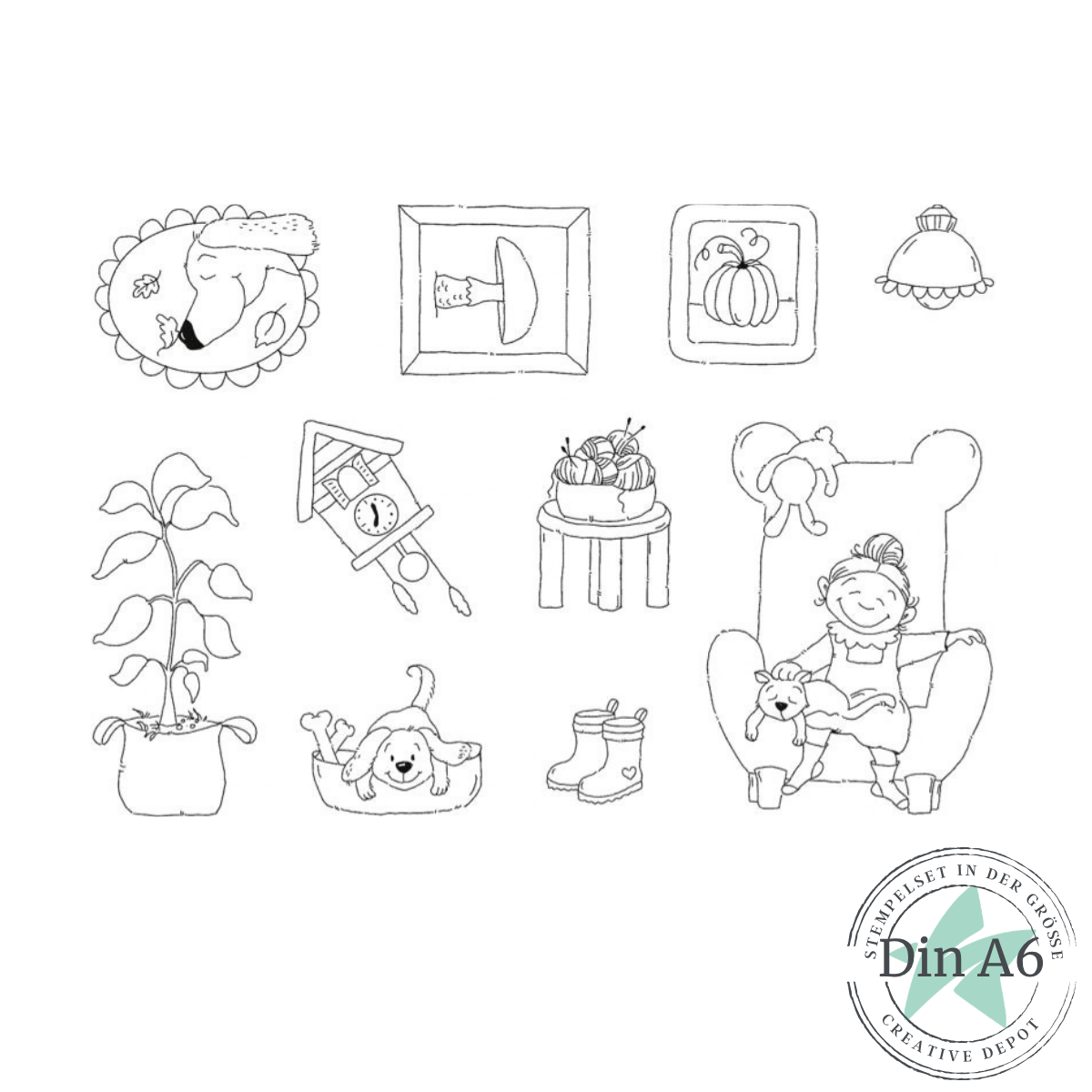 Stamp set – Autumn Studio Flat