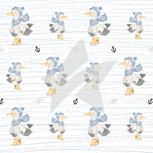 DesignpapierMoeweFred Designpapier Möwe Fred
