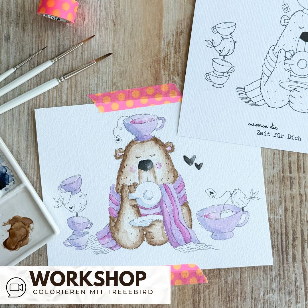 Zoom Workshop Colorieren mit Treeebird am 15.09.2026