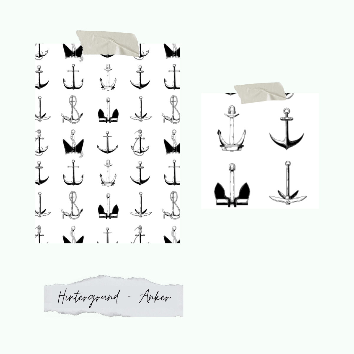 Hintergrund-Anker Stempelset - Hintergrund - Anker