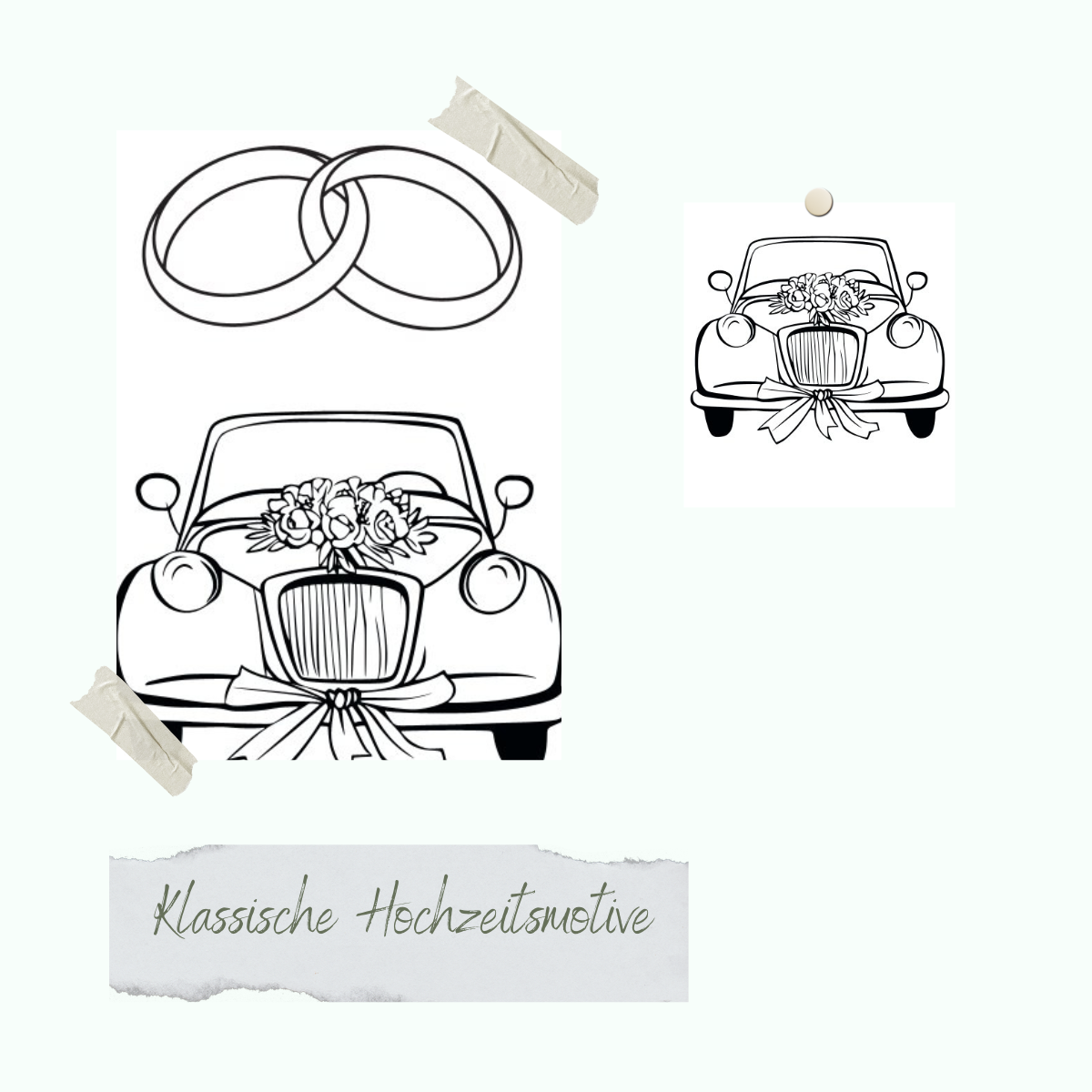 Stempelset - Klassische Hochzeitsmotive Stempelset - Klassische Hochzeitsmotive