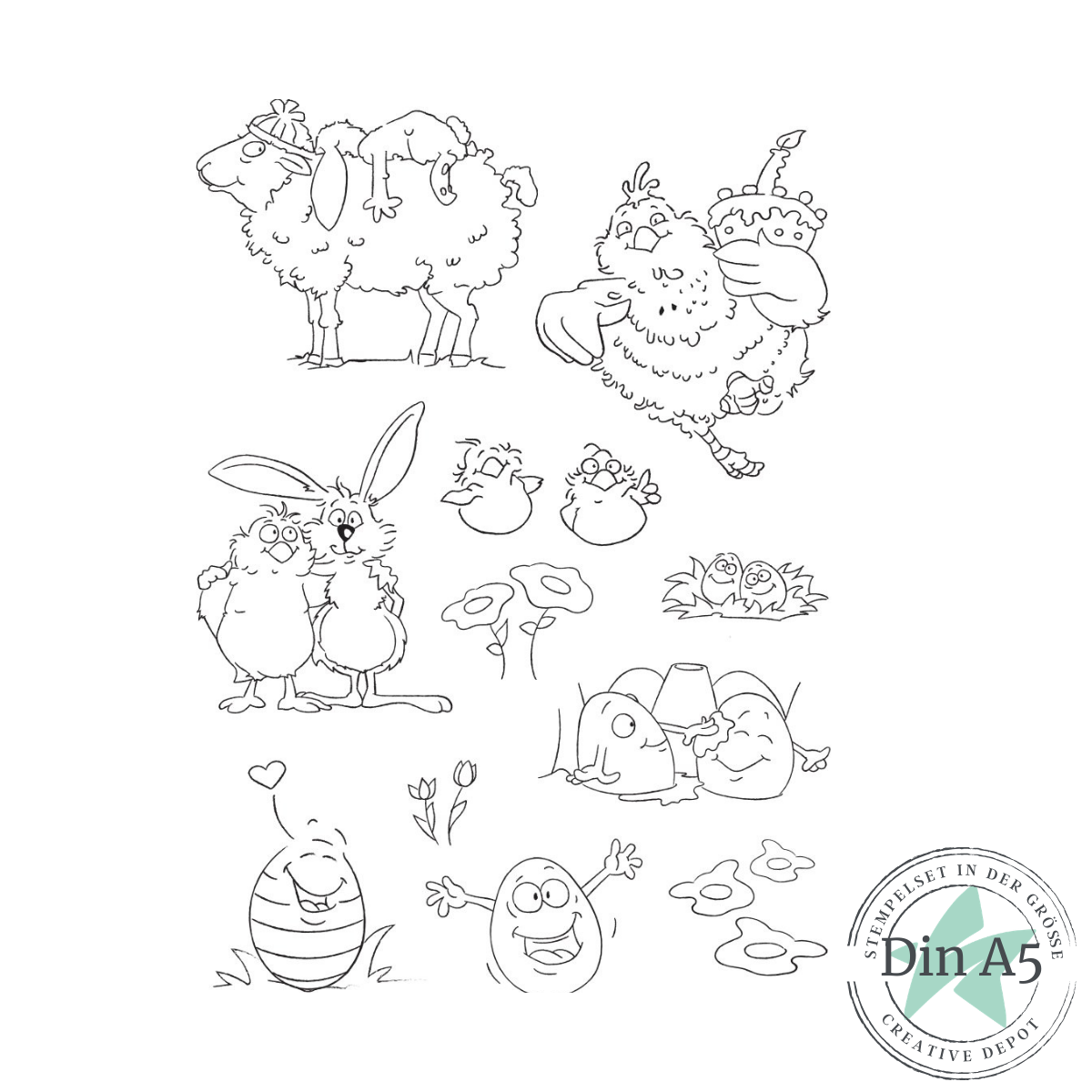 Stempelset - Süße Osterbande