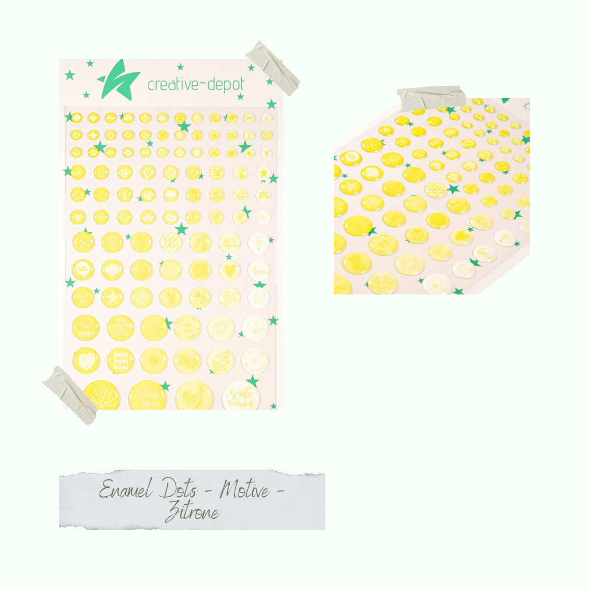 Enamel Dots - Motive - Zitrone Enamel Dots - Motive - Zitrone