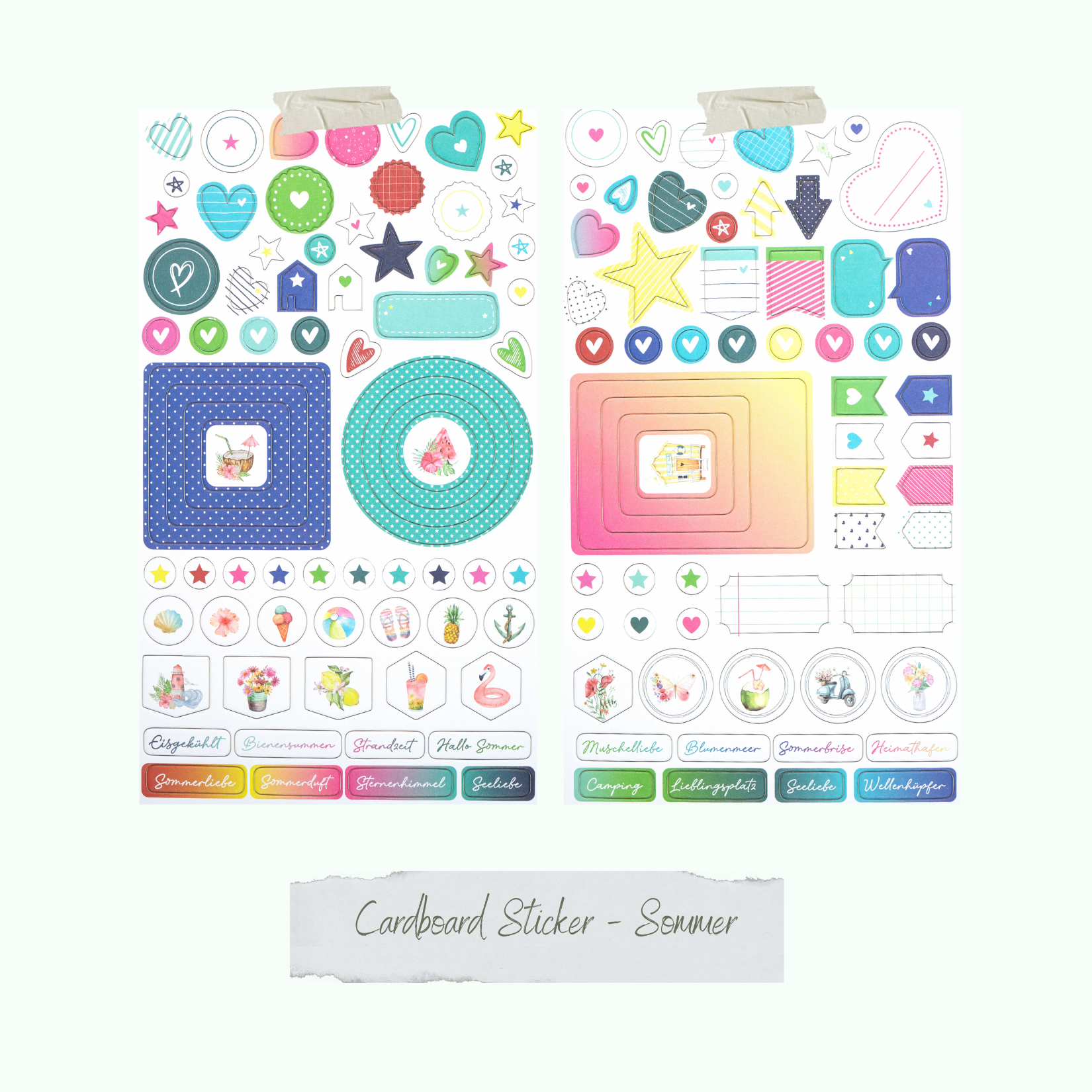 Cardboard Sticker - Sommer
