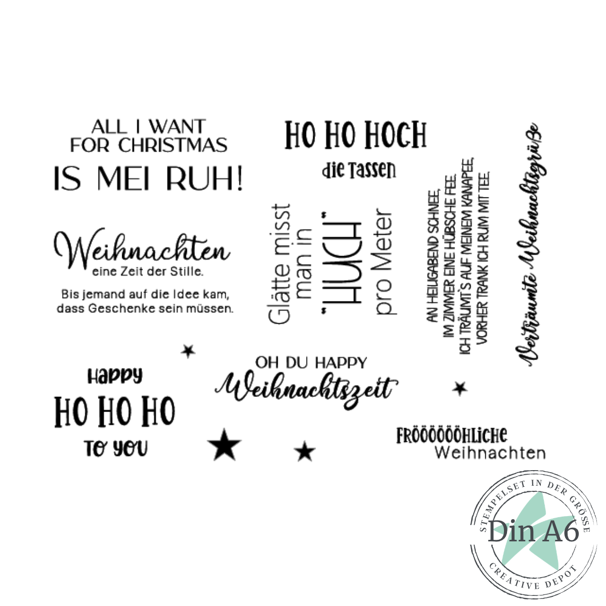 Stempelset - Designline - Oh du happy Weihnachtszeit