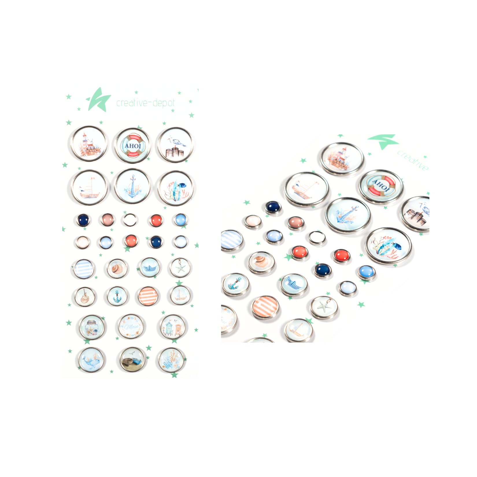 Dekorative Ziernieten - Maritim