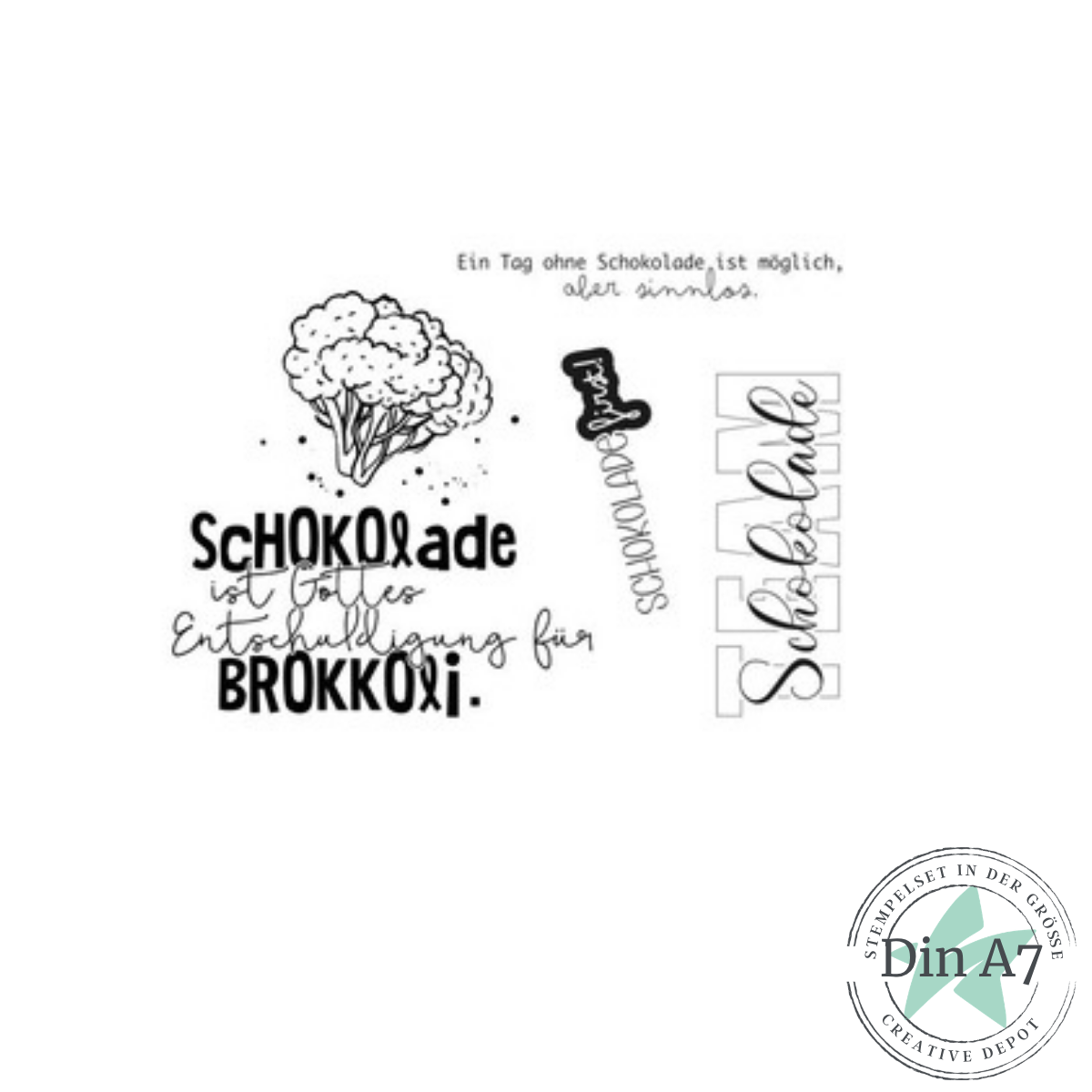 Stempelset - Schokolade first