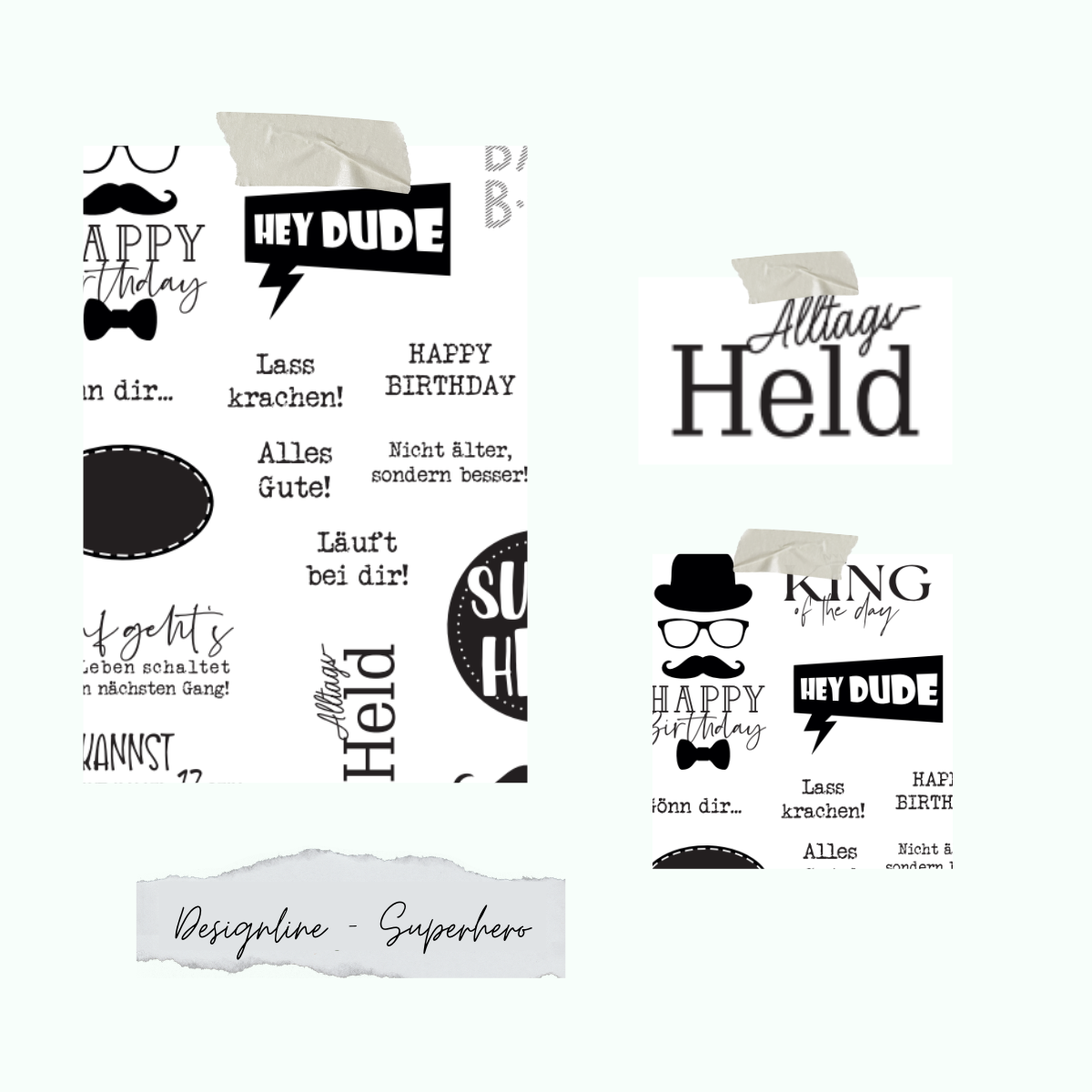 Stamp set - Designline - Superhero