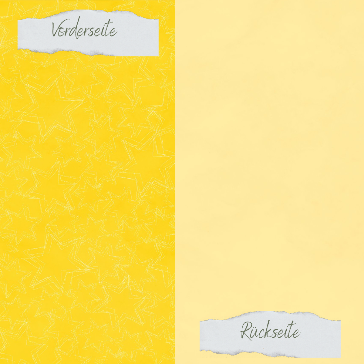 Papel de diseño - Basic - Ostergelb - Doodle Sterne + Uni hell - Doppelseitig bedruckt   Papel de diseño - Basic - Ostergelb - Doodle Sterne + Uni hell - Doppelseitig bedruckt