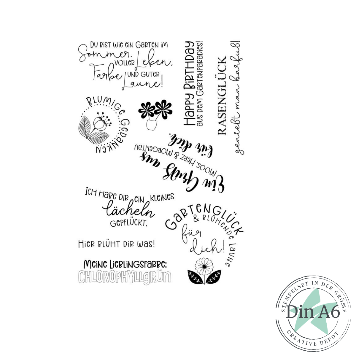 Stempelset - Gartenparadies