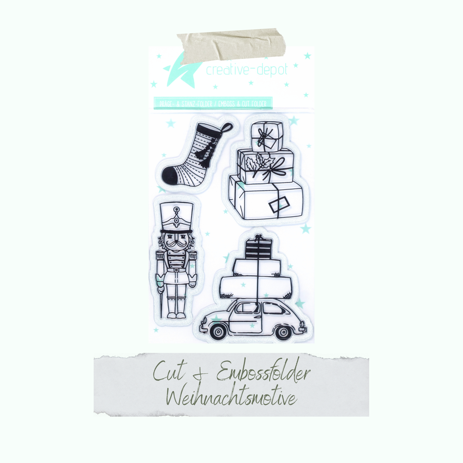 Cut & Emboss Folder - Weihnachtsmotive - 11 x 15,5 cm