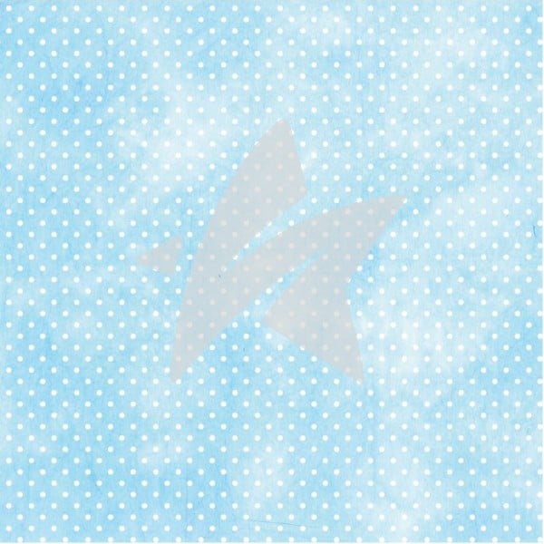 AquarellVintageBabyblaugepunktet Aquarell - Vintage Babyblau - gepunktet